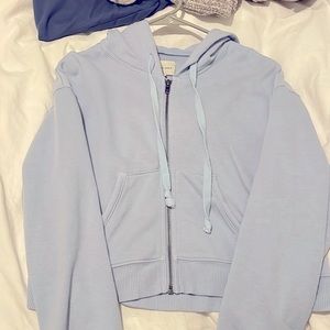 cropped zip up jacket